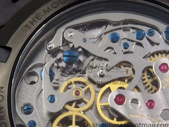 0515 Speedmaster Black Benom PVD Moon RMF Best Edition on PVD Bracelet Lemania HW WrinkleFree 7727